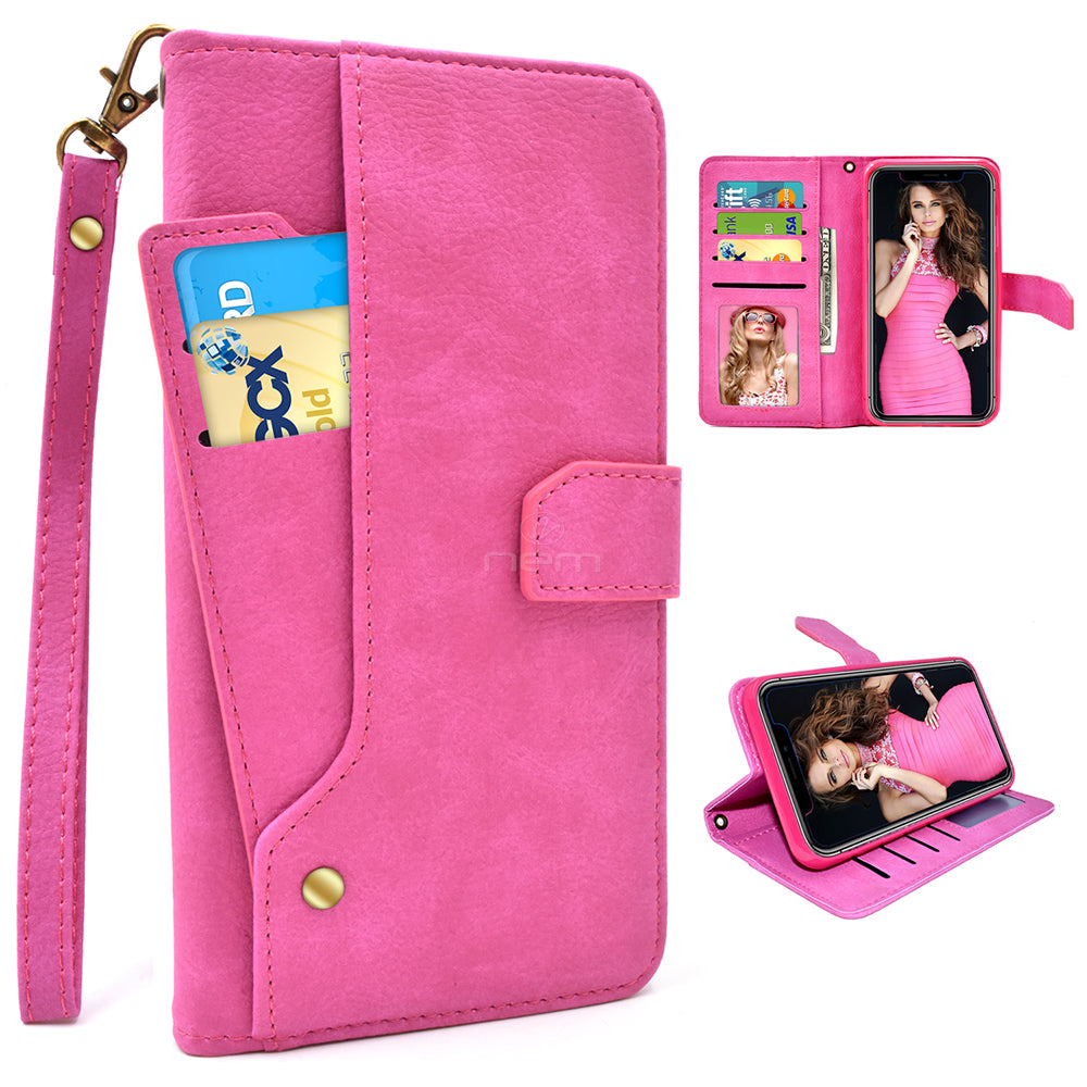 Iphone Xs Max Wallet W Pull Out Card Holder Wcfc16 Pink E2e Trade Market 5312