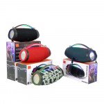 Bluetooth Speaker: RGB Lights, Water Resistant, Portable Dual Speaker BoomsBox4 for Universal Cell Phone And Bluetooth Device (Black)