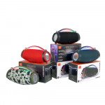 Bluetooth Speaker: RGB Lights, Water Resistant, Portable Dual Speaker BoomsBox4 for Universal Cell Phone And Bluetooth Device (Camo)