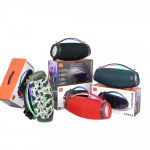 Bluetooth Speaker: RGB Lights, Water Resistant, Portable Dual Speaker BoomsBox4 for Universal Cell Phone And Bluetooth Device (Camo)