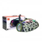 Bluetooth Speaker: RGB Lights, Water Resistant, Portable Dual Speaker BoomsBox4 for Universal Cell Phone And Bluetooth Device (Camo)