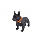 French Bulldog Bluetooth Speaker with Wired Microphone - Powerful Sound, Unique Dog Design M15 for Universal Cell Phone And Bluetooth Device (Black)