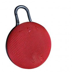 Compact and Powerful Sound Wireless Bluetooth Speaker, Perfect for On-the-Go Adventures and Outdoor Activities Clip3Max for Universal Cell Phone And Bluetooth Device (Red)