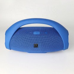 Boomsbox Mini Drum Style Wireless FM Radio Bluetooth Speaker With Handle C2B for Universal Cell Phone And Bluetooth Device (Blue)