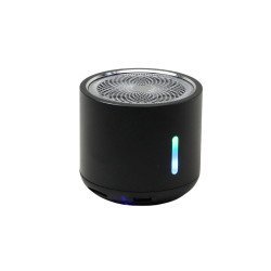 Aluminum Mini Cylinder Bluetooth Speaker - High-Volume, Heavy Bass, Portable Design K5 for Universal Cell Phone And Bluetooth Device (Black)