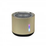 Aluminum Mini Cylinder Bluetooth Speaker - High-Volume, Heavy Bass, Portable Design K5 for Universal Cell Phone And Bluetooth Device (Gold)