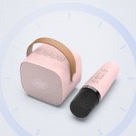 Cute Bluetooth Speaker & Microphone: Portable Karaoke Fun, Loud Sound for Music & Song KMS-180 for Universal Cell Phone And Bluetooth Device (Pink)