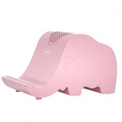 Cute Elephant Design Mobile Stand: Wireless Bluetooth Audio Speaker for Phones V63 for Universal Cell Phone And Bluetooth Device (Pink)