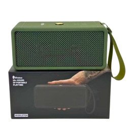 Fashion Mesh Speaker: HiFi Portable Audio, Bass Boost, Cool Boxy Design Handle Strap M3 for Universal Cell Phone And Bluetooth Device (Green)