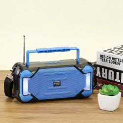 Carry Handle RGB LED Lights Wireless Portable Bluetooth Speaker P60 for Universal Cell Phone And Bluetooth Device (Blue)