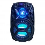 Bluetooth Wireless Speaker: Portable with Vibrant LED Ball Light QS3603 for Universal Cell Phone And Bluetooth Device (Black)