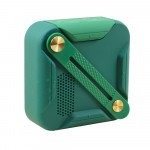 Fashion Mesh Design Bluetooth Wireless Speaker: HiFi Portable Audio, Bass-Boosted Strap Grip W1 for Universal Cell Phone And Bluetooth Device (Green)
