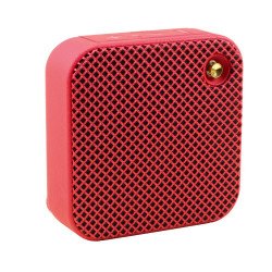 Fashion Mesh Design Bluetooth Wireless Speaker: HiFi Portable Audio, Bass-Boosted Strap Grip W1 for Universal Cell Phone And Bluetooth Device (Red)