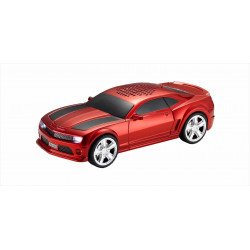 American Race Car Coupe Design Best Surround Sound Portable Bluetooth Wireless Speaker with LED Lights WS592 for Universal Cell Phone And Bluetooth Device (Red)