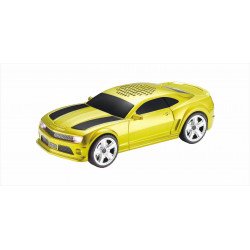 American Race Car Coupe Design Best Surround Sound Portable Bluetooth Wireless Speaker with LED Lights WS592 for Universal Cell Phone And Bluetooth Device (Yellow)