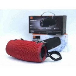 Xtreme3 Drum Style Outdoor Carrying Strap Wireless FM Radio Bluetooth Speaker for Universal Cell Phone And Bluetooth Device (Red)