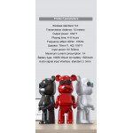 Cool Sunglasses Robot Bear Tall Body Wireless Bluetooth Speaker B2 for Universal Cell Phone And Bluetooth Device (White)