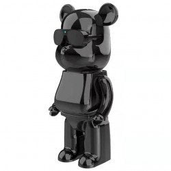 Cool Sunglasses Robot Bear Tall Body Wireless Bluetooth Speaker B2 for Universal Cell Phone And Bluetooth Device (Black)