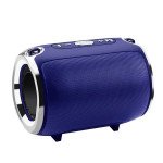 High Bass Mini Drum LED Lights Portable Wireless Bluetooth Speaker L57 for Universal Cell Phone And Bluetooth Device (Blue)