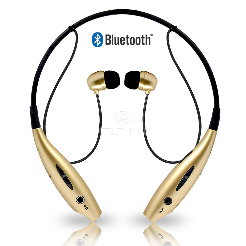 Universal Wireless Bluetooth Headset HBS800 Gold