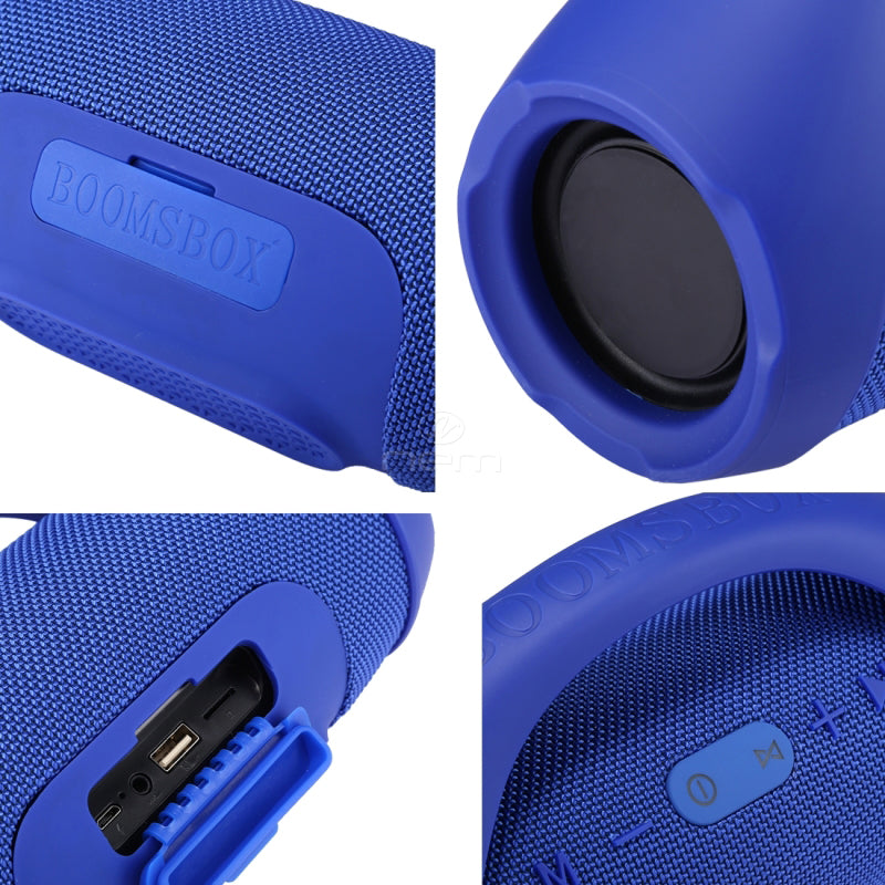 Booms Box Mini Bluetooth Speaker Splash Proof BTSP-E10 Blue