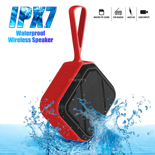 Water Resistant Bluetooth Speaker BTSP-WPS5 Red