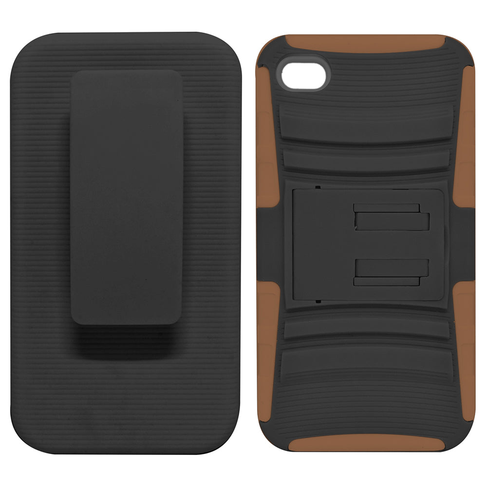 Apple iPhone 4 Holster Combo CB2C Black/Brown