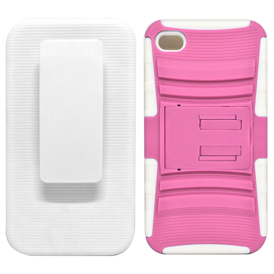 Apple iPhone 4 Holster Combo CB2C Pink/White