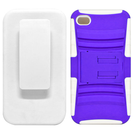 Apple iPhone 4 Holster Combo CB2C Purple/White