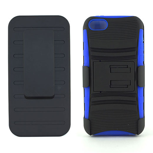 Apple iPhone 5C Light Clip Black/Blue  with Black Holster Combo II