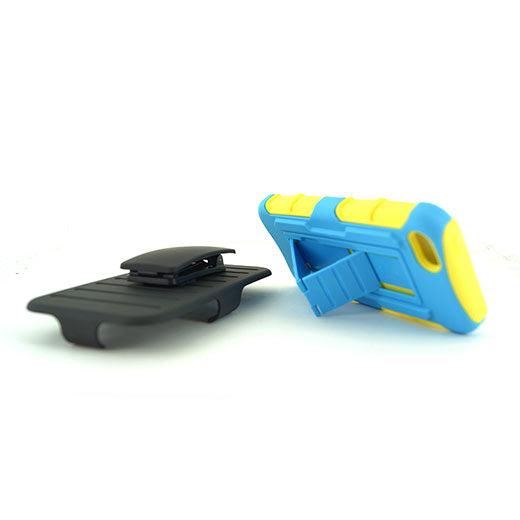 Apple iPhone 5C Clip L Blue/Yellow withBlack  Holster Combo04