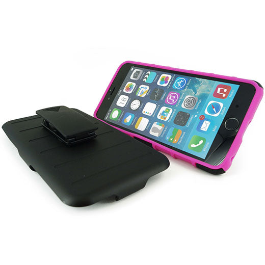 Apple iPhone 6+ Clip Black/Hot Pink withBlack