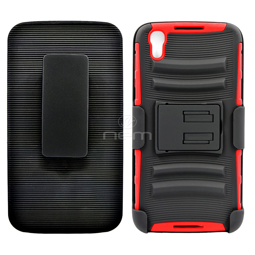 Alcatel IDOL 4/6055 Holster Combo CB5C Black/Red