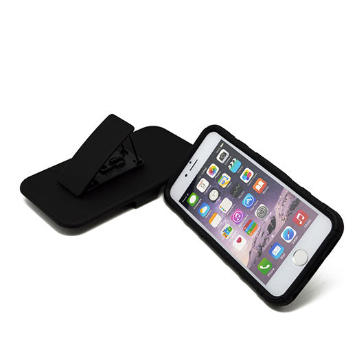 Apple iPhone 6 Plus Clip Black/Black TPU with Black Holster Combo 5