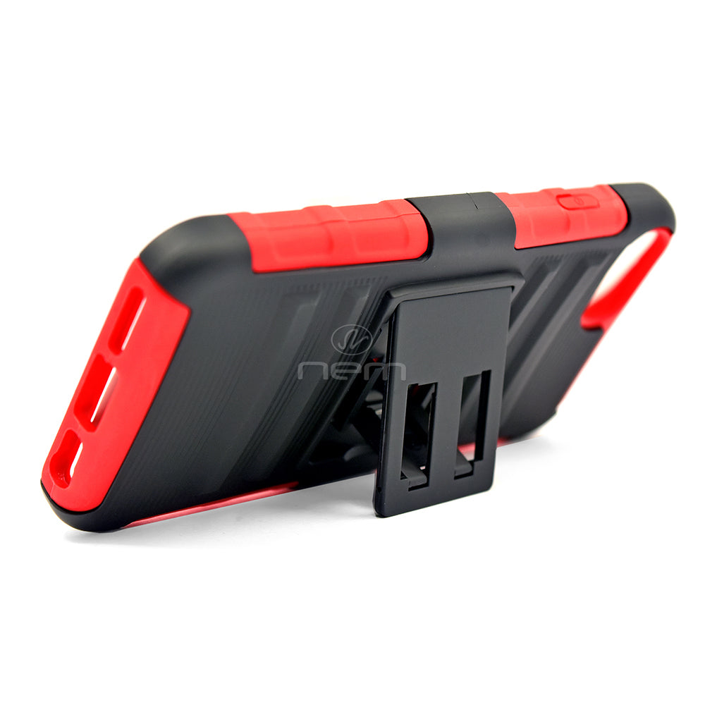 Apple iPhone 8/7 Holster Combo CB5C Black/Red