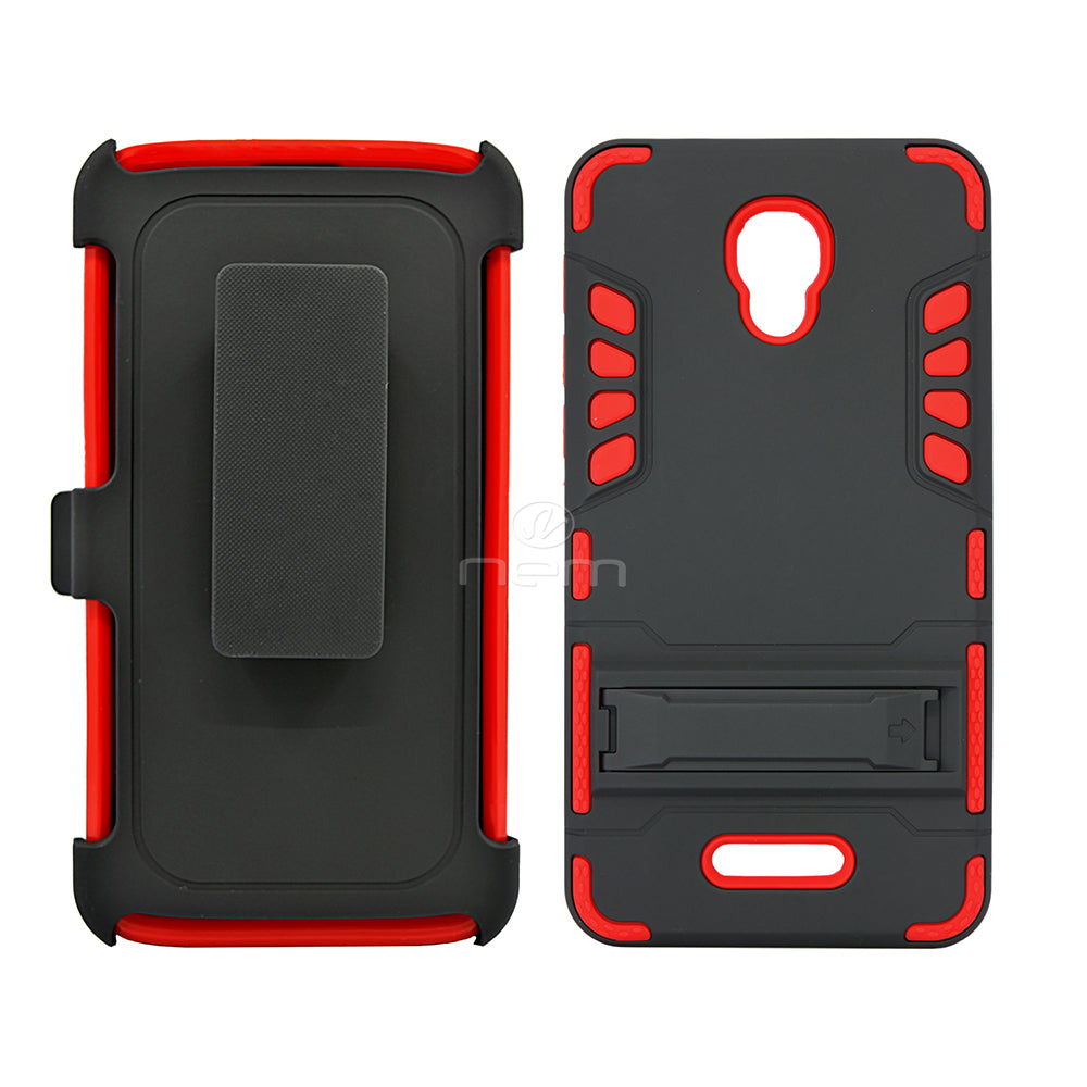 Alcatel Fierce 4/Allura/Pop4+ Holster Combo CB7C Black/Red