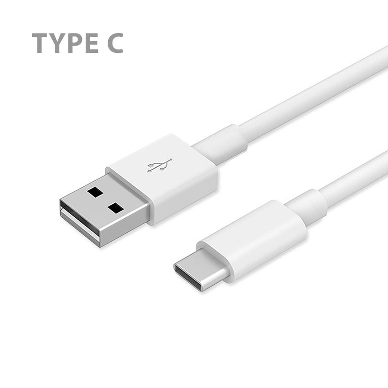 Universal Round Data Cable Type C (6 Ft) White