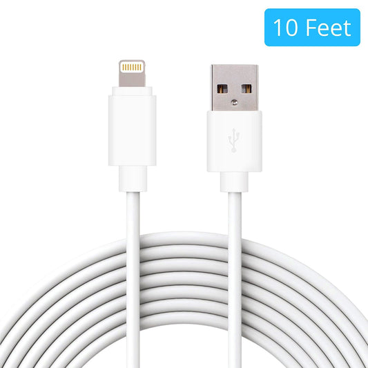 Apple iPhone iPad Lightning USB Cable 10FT/3M White