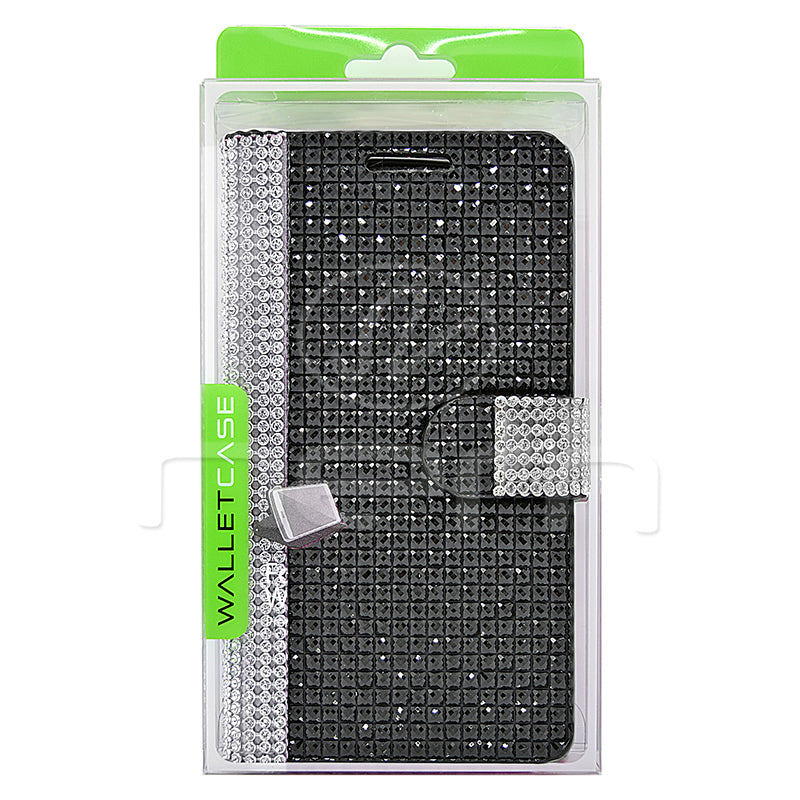 Alcatel Idol 3 6045 Diamond Wallet Case DWC02 Black