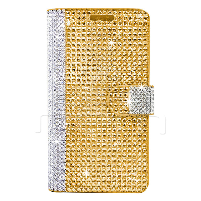 Alcatel Idol 3 6045 Diamond Wallet Case DWC02 Gold