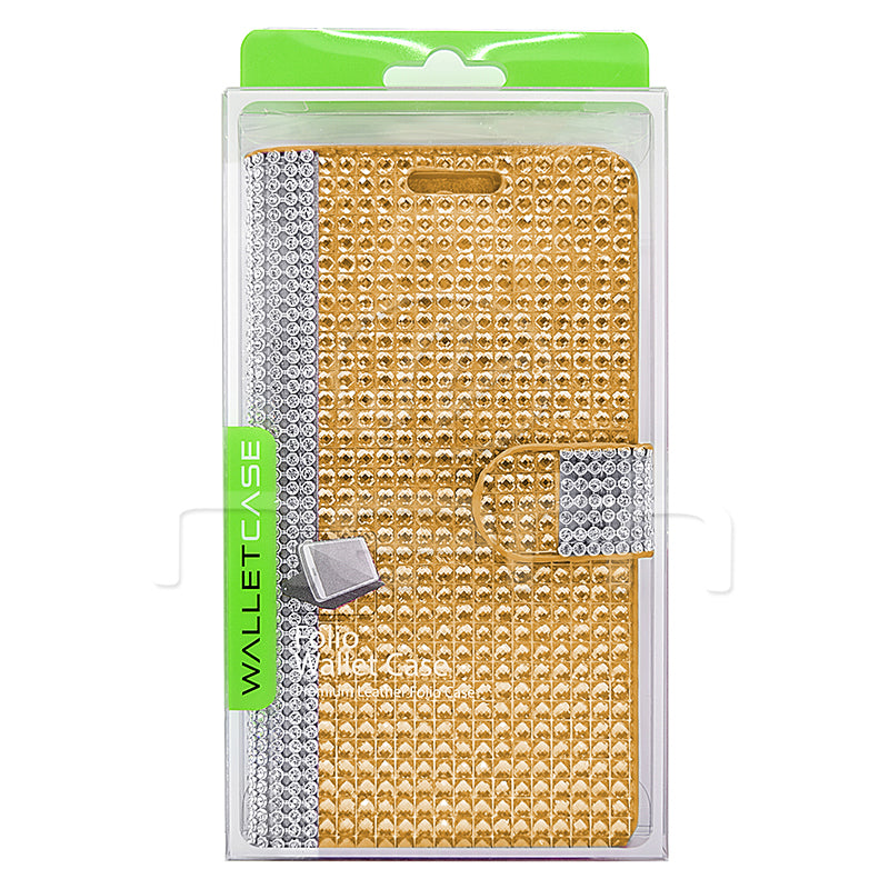 Alcatel Idol 3 6045 Diamond Wallet Case DWC02 Gold