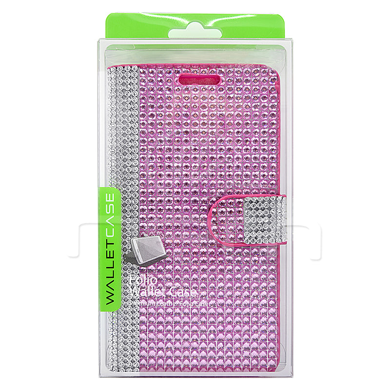 Alcatel Idol 3 6045 Diamond Wallet Case DWC02 Pink