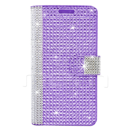 Alcatel Idol 3 6045 Diamond Wallet Case DWC02 Purple