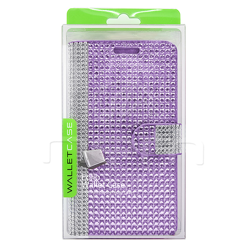 Alcatel Idol 3 6045 Diamond Wallet Case DWC02 Purple