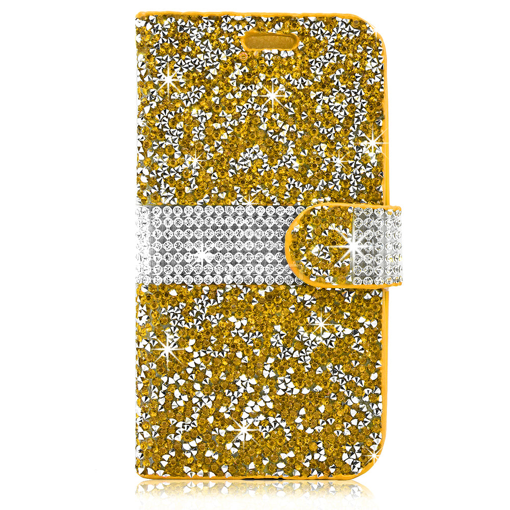 Apple iPhone X/XS Diamond Wallet Case DWC03 Gold