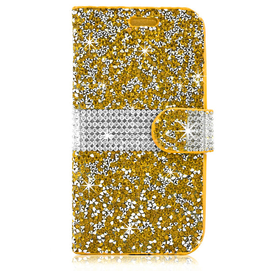 Apple iPhone X/XS Diamond Wallet Case DWC03 Gold