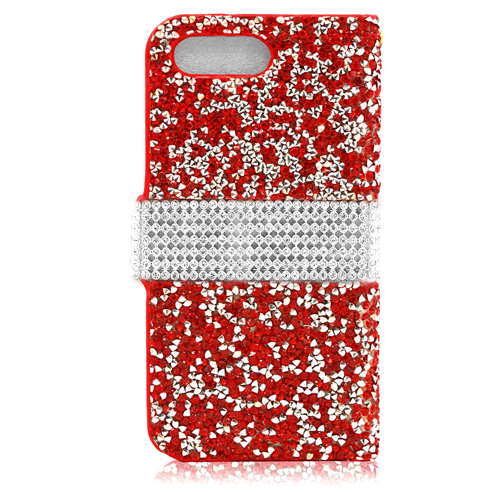 Apple iPhone 6 Plus Diamond Wallet Case DWC03 Red