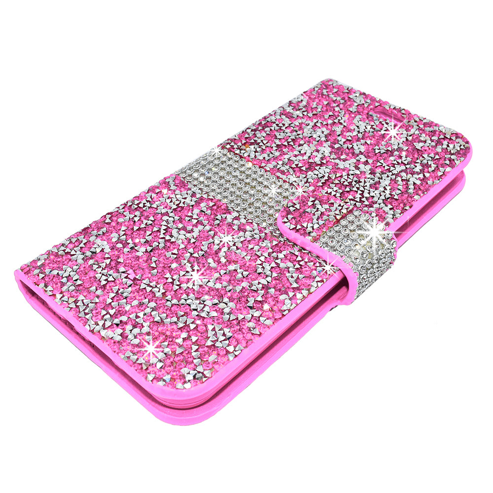 Apple iPhone X/XS Diamond Wallet Case DWC03 Pink