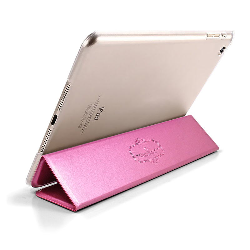 Apple iPad Mini 4 Luxury Slim Stand Polyurethane Cover Smart FC01 Pink...