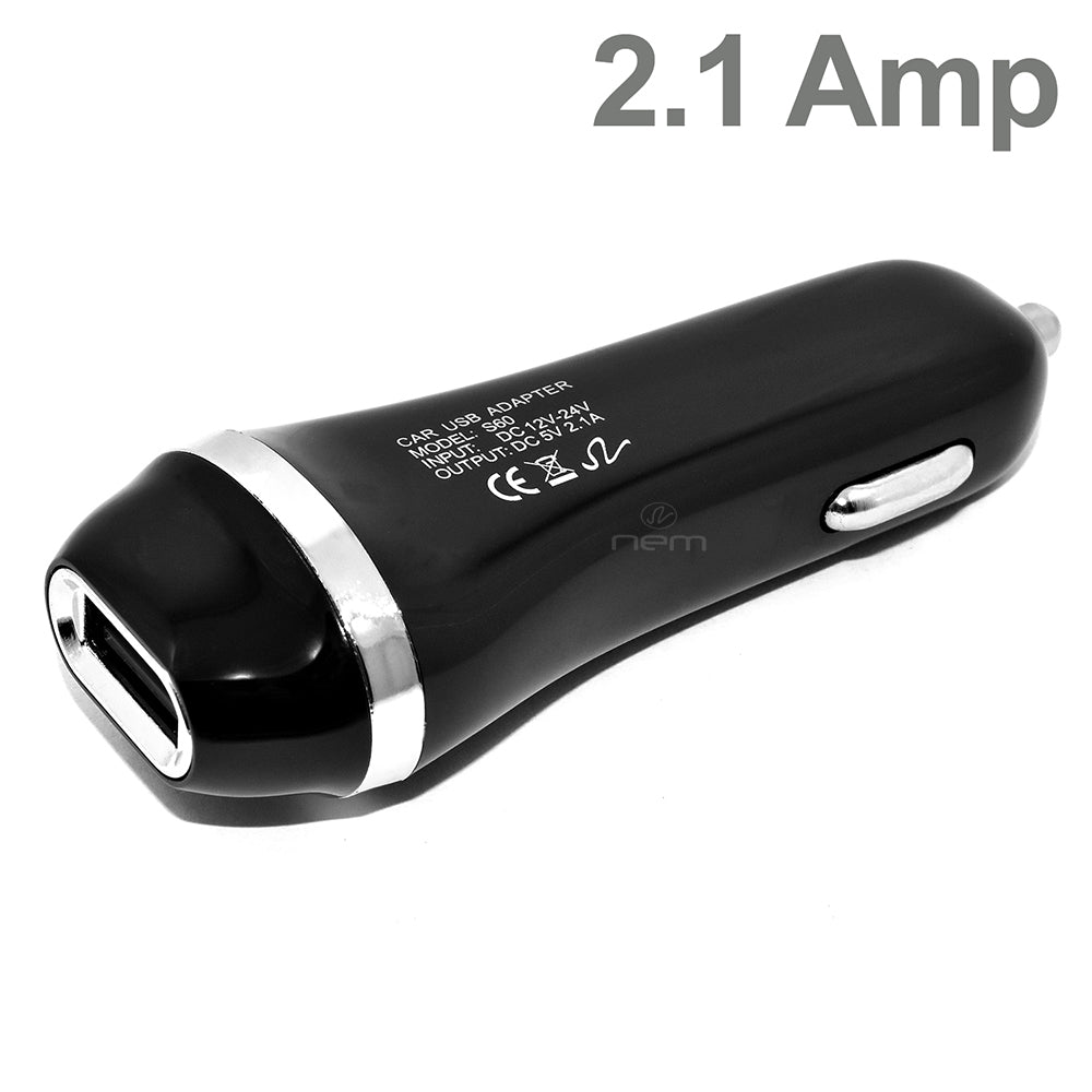 Apple iPhone 2 In 1 Car Charger + Lightning USB Cable Black